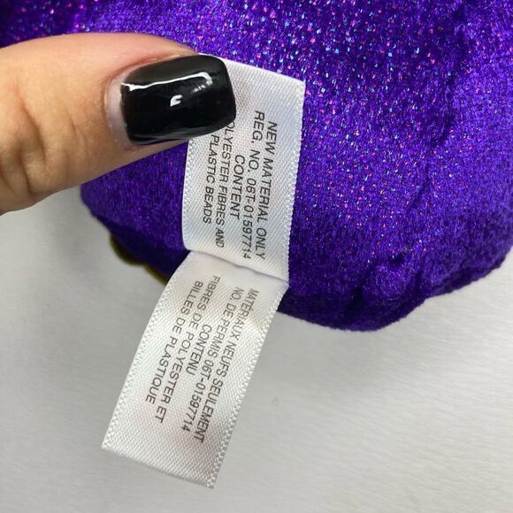 NWT Vintage TY Beanie Boo 'Count' the Purple Bat (Medium 9 inch) Set of 2 - Picture 8 of 11